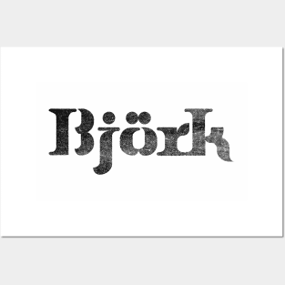 Bjork // Letterpress Style Posters and Art